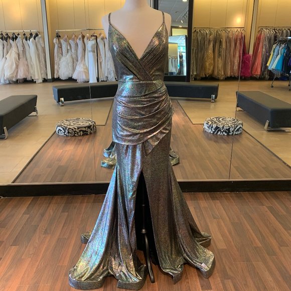 multi iridescent with slit, sash material - Picture 1 of 3